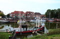 Hooksiel - the old harbour with the packing house